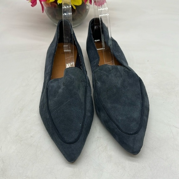 14th & Union Pointy Blue Suede Slip On Loafers Size 10 MCL4813E - Picture 1 of 10
